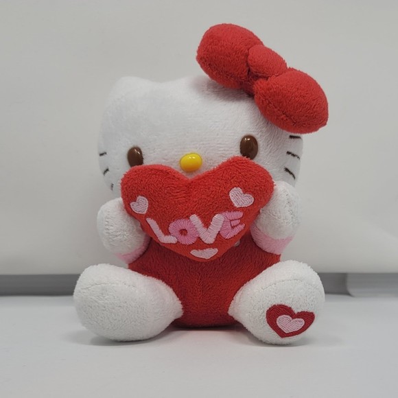 Hello Kitty Sanrio Valentine's Day Plush Heart Love 2011 Nakajima Rare Red Pink - Picture 3 of 9